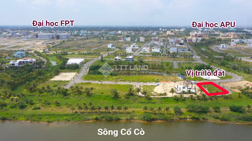 Lô biệt thự 790 m2 view sông, 2 mặt tiền siêu đẹp tại FPT Đà Nẵng