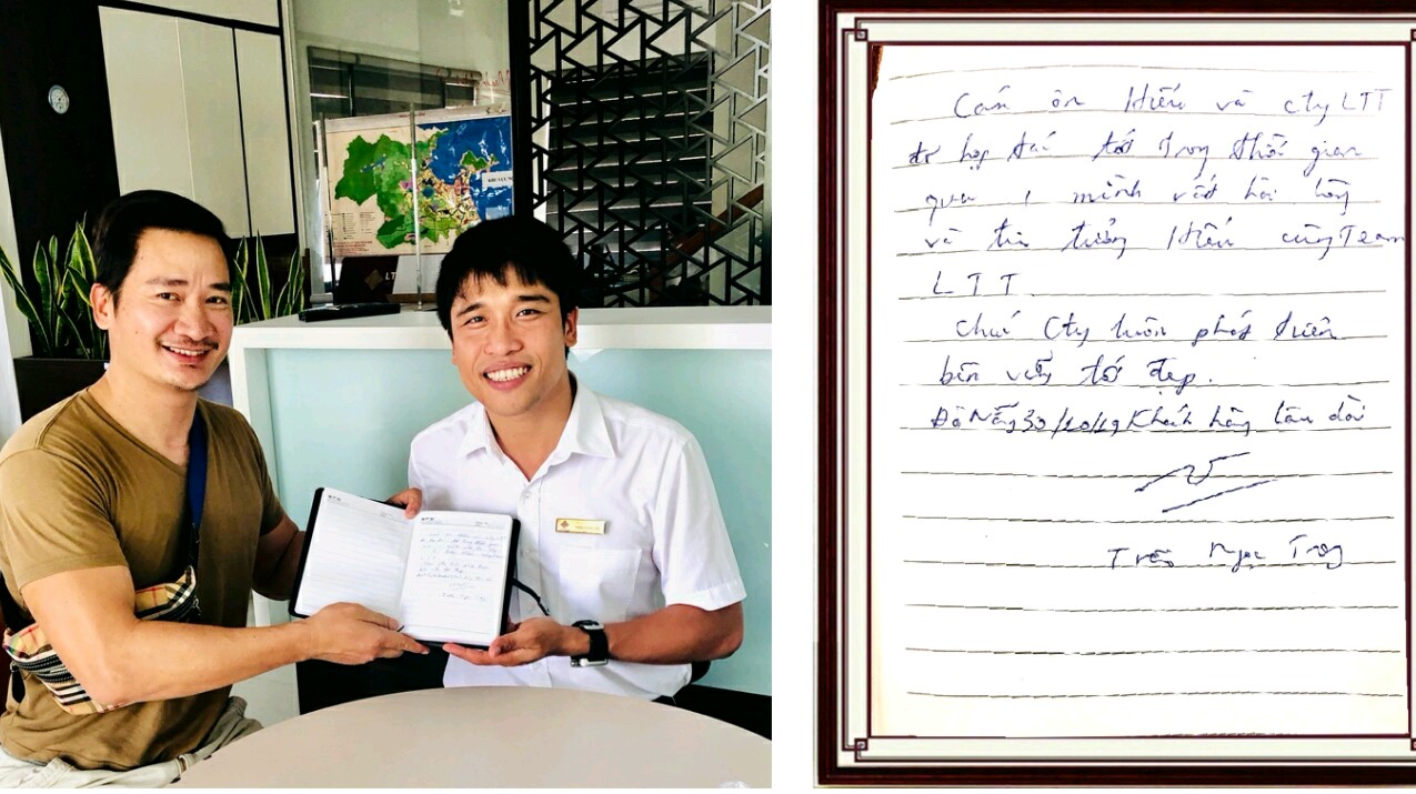 Anh Trần Ngọc Trọng, một khách hàng thân thiết khác chia sẻ:“ Mình rất hài lòng và tin tưởng Hiếu cùng tean LTT”